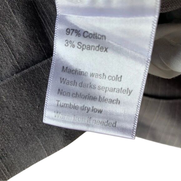 Kavu Chino Shorts Size 6 Gray Pleated Cuffed Hem Mid Rise Logo Summer Women’s - Picture 4 of 8